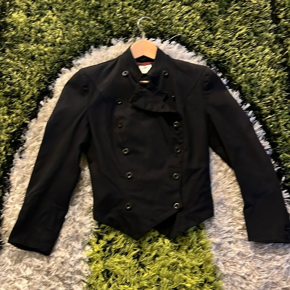 Katherine Hamnet Structured Black Jacket